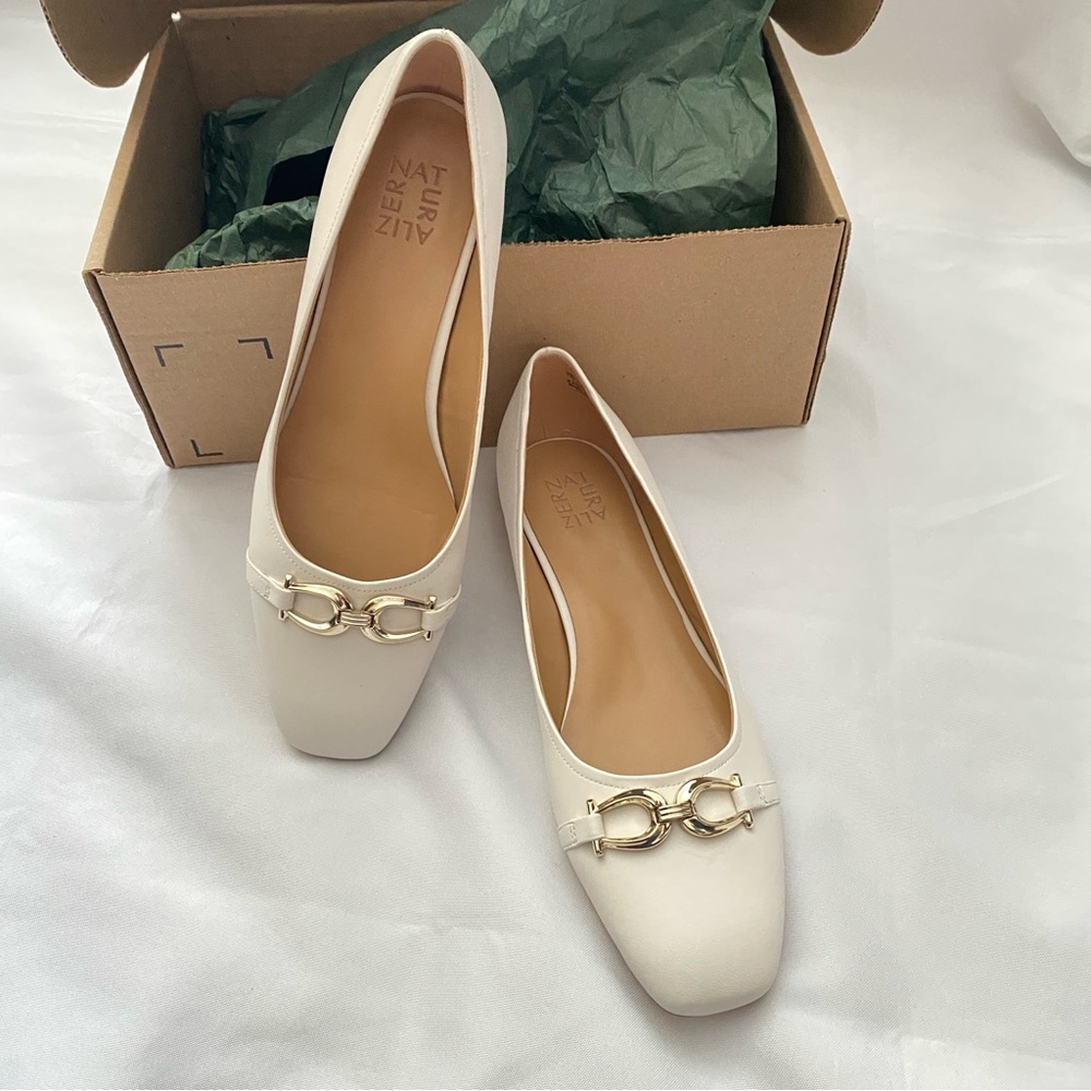Charlotte Ballet Cream Flats White Shoes